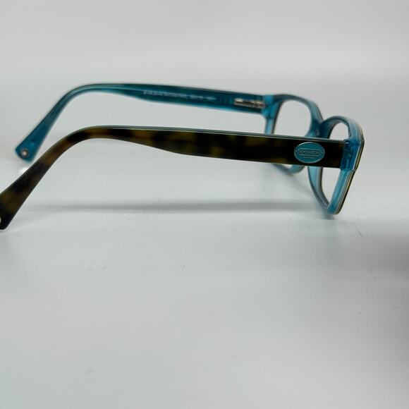 Coach HC 6040 Brooklyn 5116 Dark Tortoise/Teal 52-16 135 Eyeglasses Frames 18548 - Picture 4 of 7